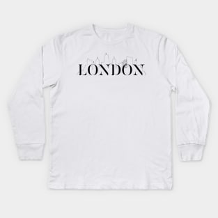 London UK England Skyline big city Kids Long Sleeve T-Shirt